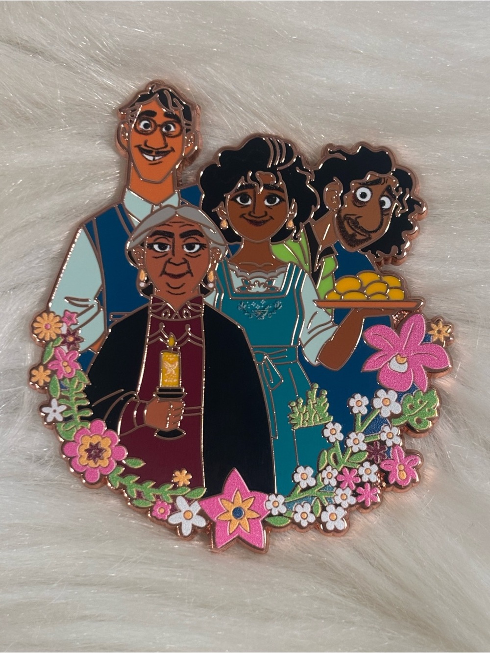 2022 Disney Booster Pin Encanto Agustin, Julieta, Abuela Alma and Bruno Madrigal